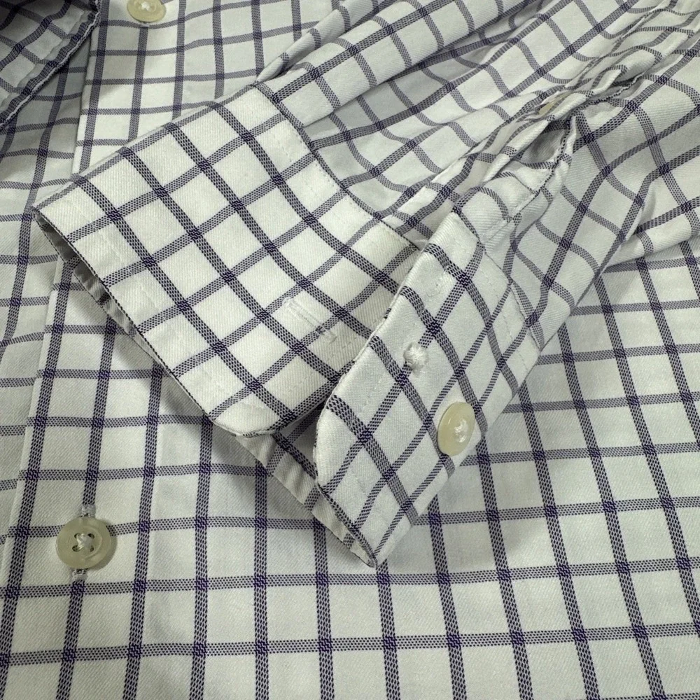 Johnnie O Men's PrepFormance Purple Plaid Button Down Stretch Shirt XXL
